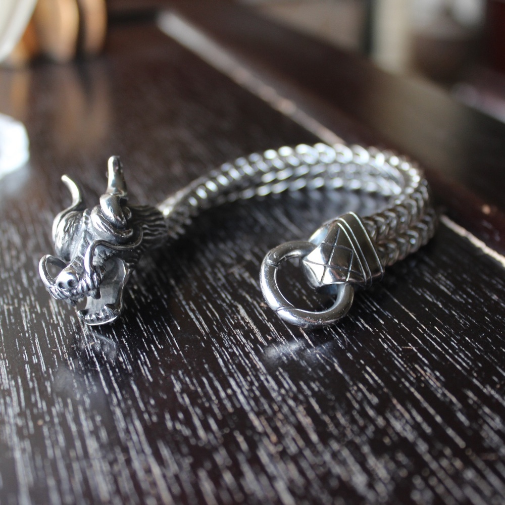 100% Stainless Steel Dragon Bracelet